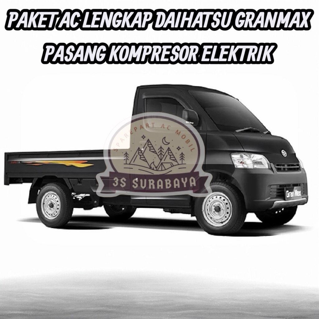Paket ac lengkap granmax pickup pasang kompresor elektrik Unit Ac Set Daihatsu Ac (Baru/New) Tinggal