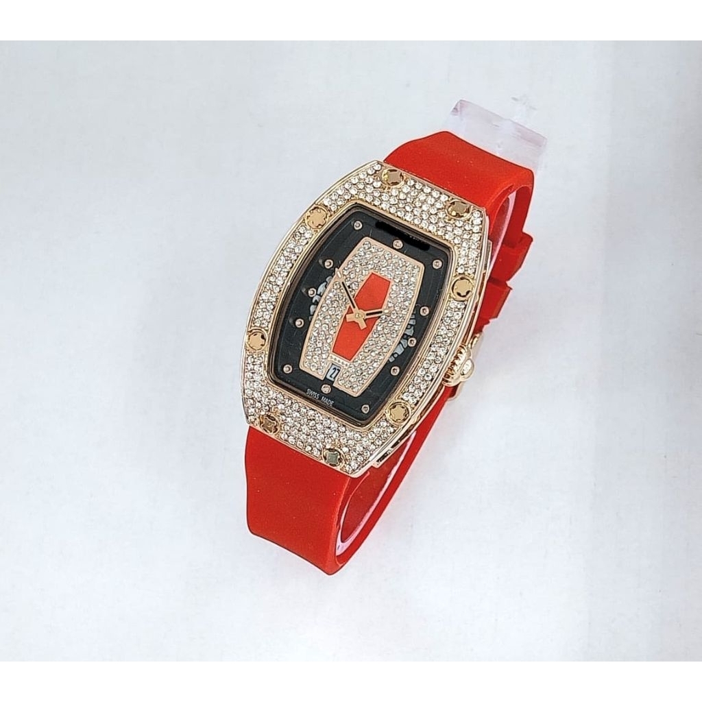Jam Tangan Wanita RM Rubber Super Premium Jam Tangan Wanita Mewah Elegant