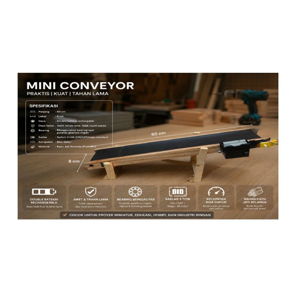 Conveyor Mini  bisa custom sesuai request