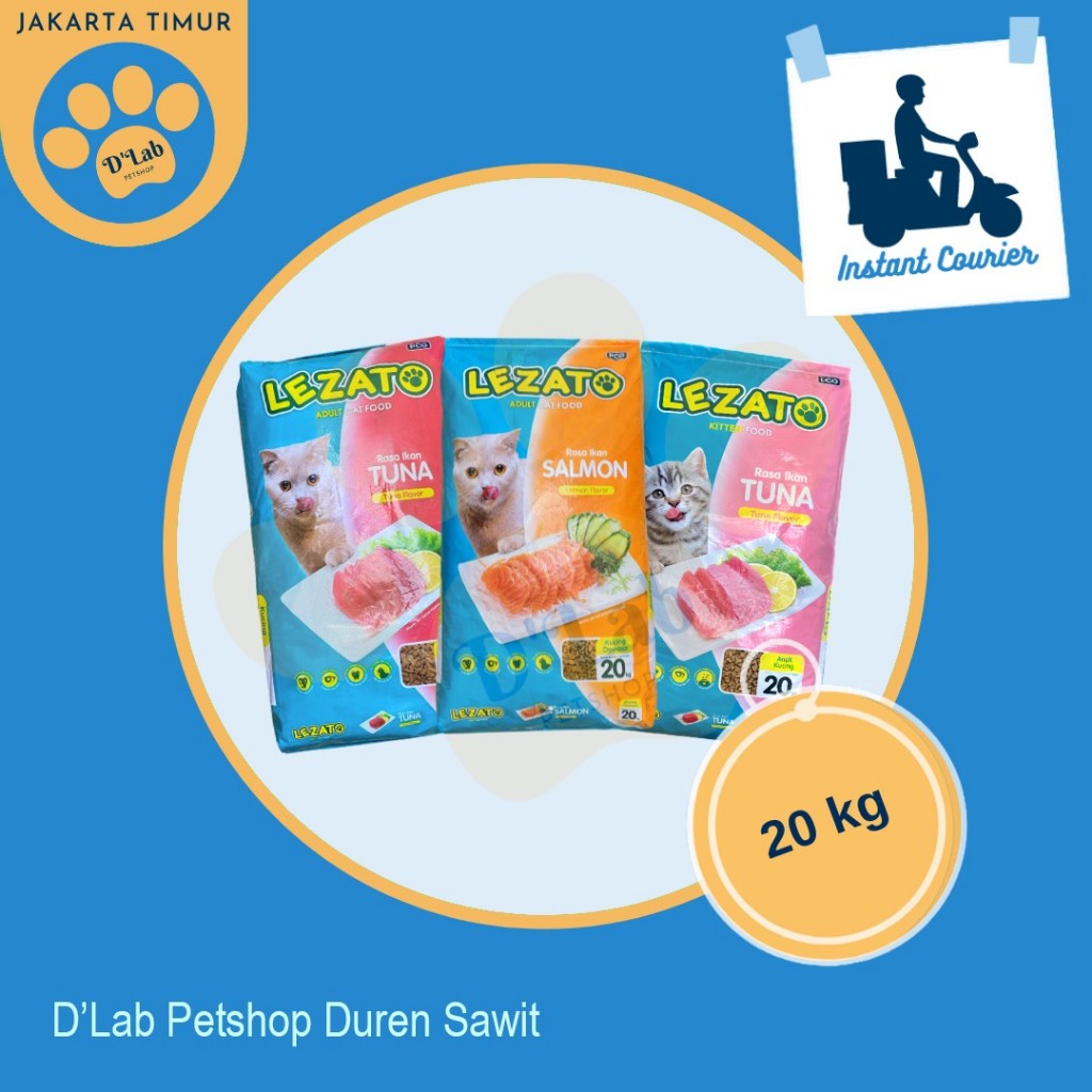 Lezato Cat Food 20kg - makanan kucing Dry Food 20 kg