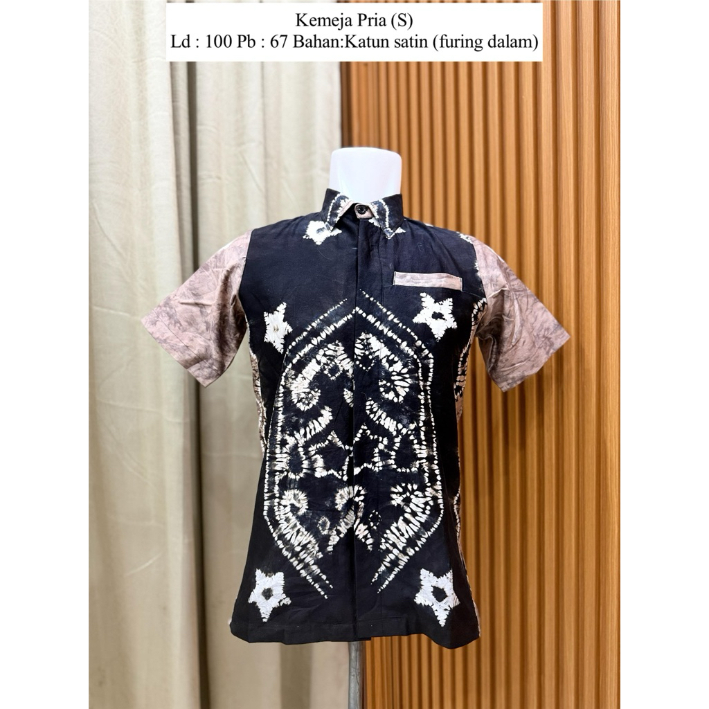 kemeja pria katun satin