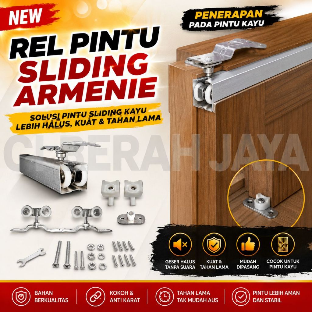 REL PINTU GESER SLIDING J3 / REL PINTU GANTUNG J3 / SLIDING DOOR JS
