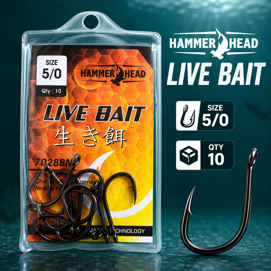 Kail Pancing Hammer Head Live bait 7028BN