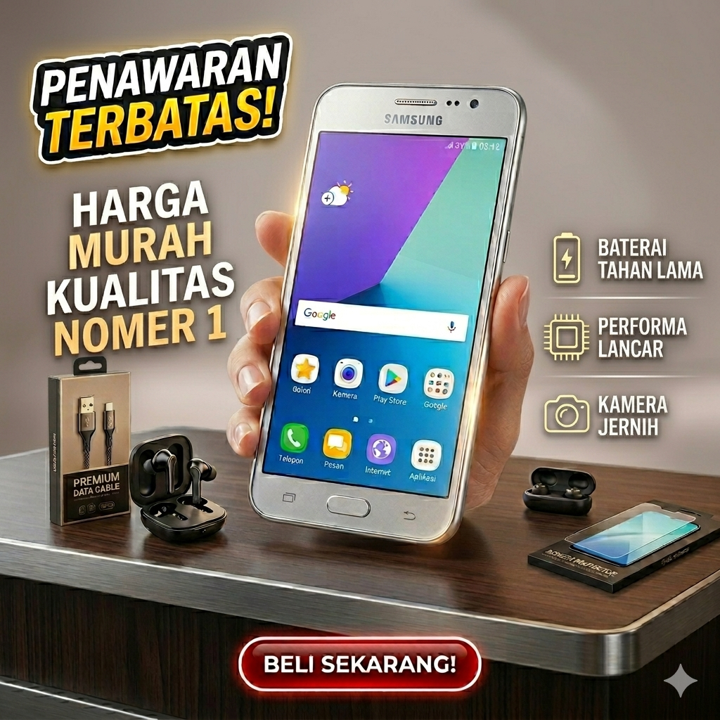 hp samsung j2 prime second normal siap pakai