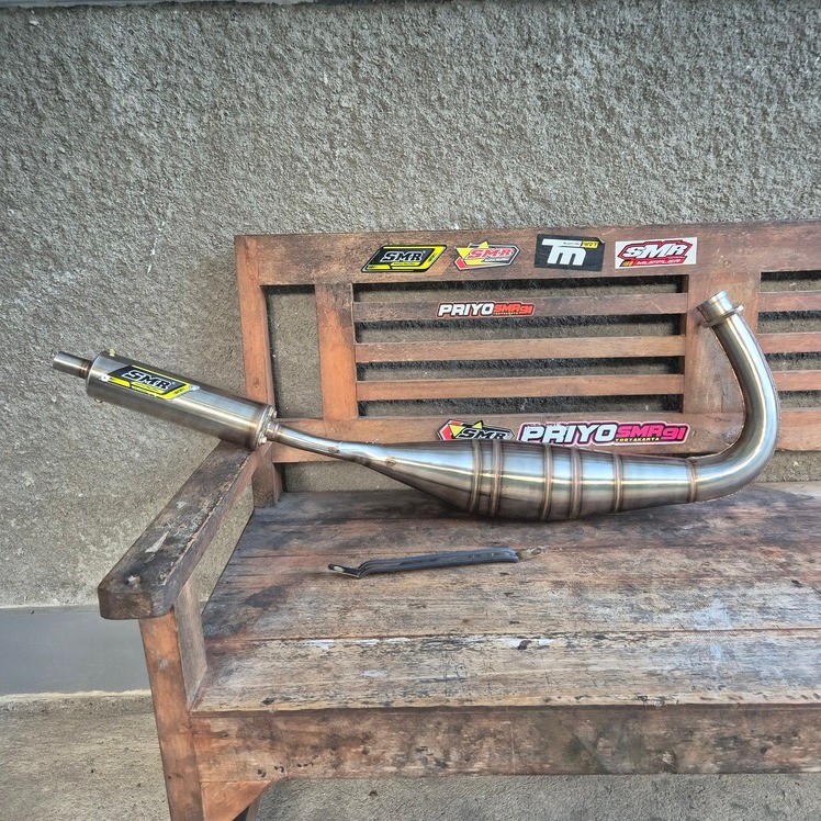 Knalpot Kolong Noguchi 90 Rxking SMR Jogja Stainless
