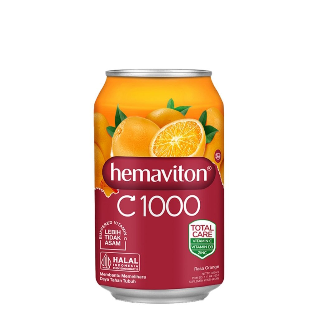hemaviton C1000 jeruk kaleng 330ml