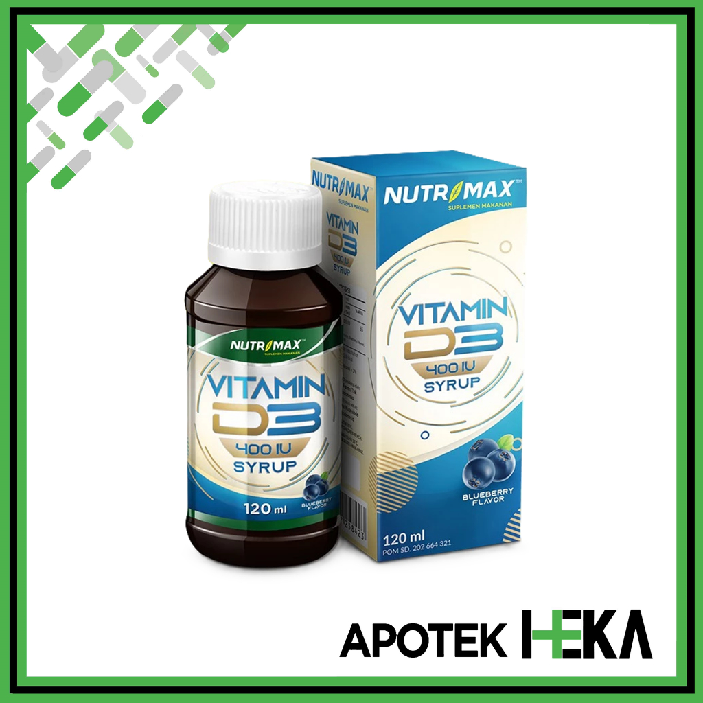 Nutrimax Vitamin D3 400 IU Sirup - Vitamin D3 Anak Blueberry [TANGERANG]