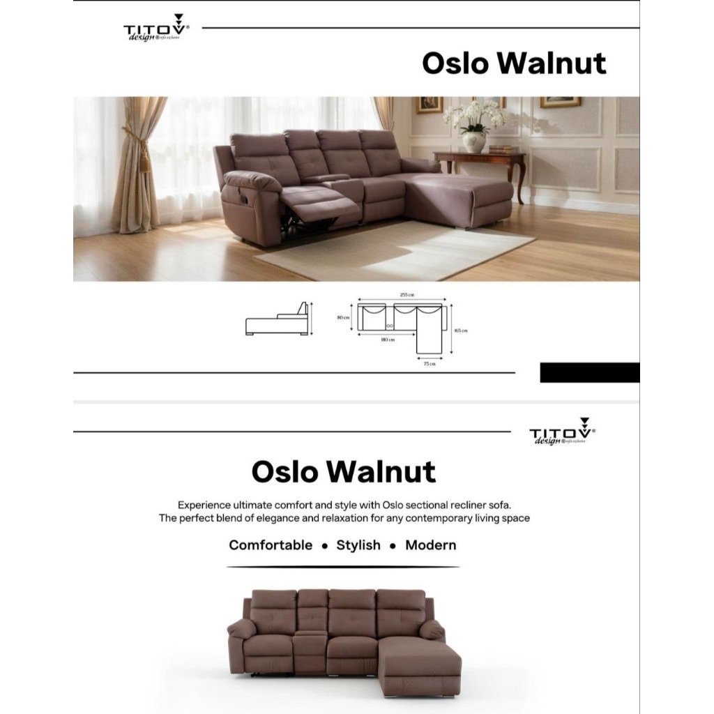 TITOV Sofa L Oslo - Sofa L Minimalis - Medan