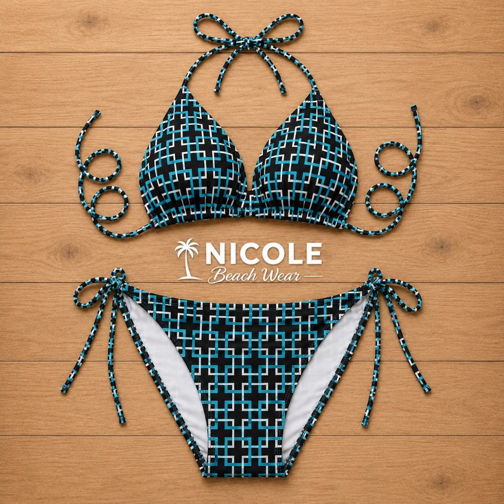 [NICOLE] Bikini Kuning Bikini Pantai Bikini Tali Baju Renang | Bikini Wanita Sexy Korean Style High 