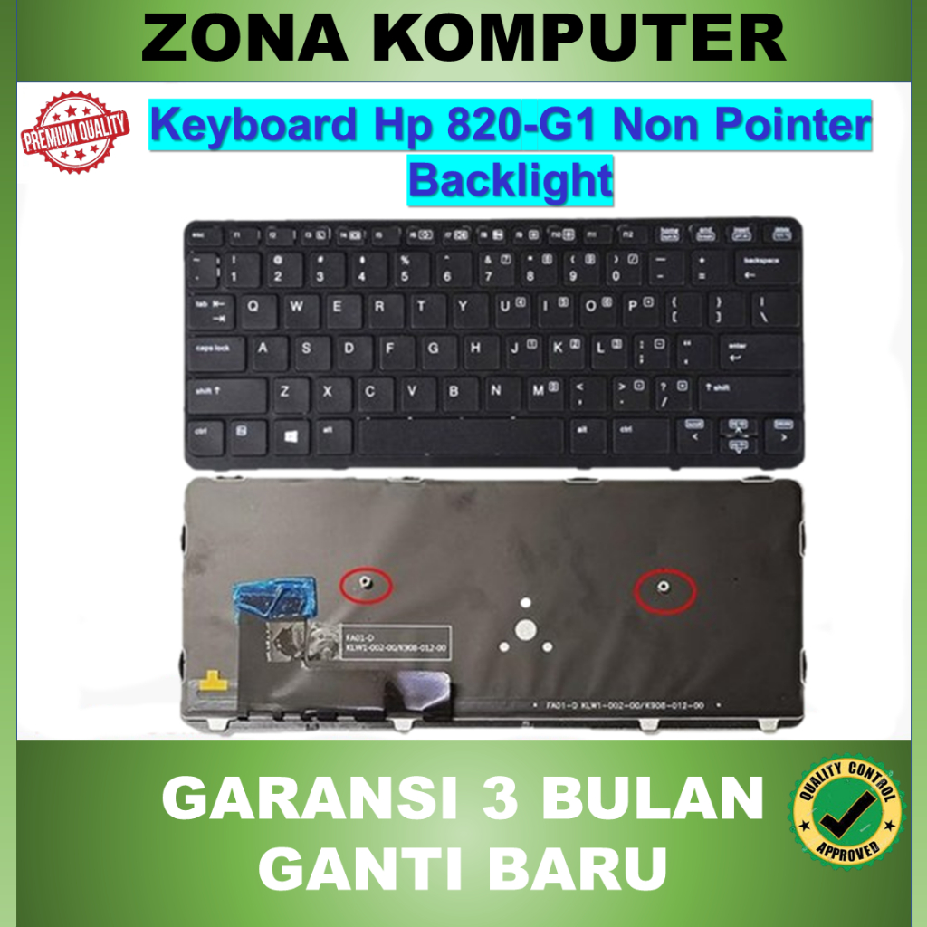 Keyboard Hp EliteBook 820-G1 820 G1 820-G2 820 G2 720-G1 Backlight