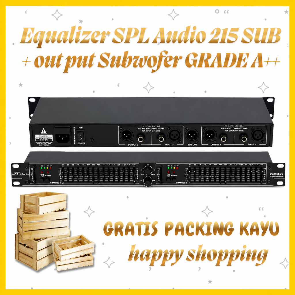 Equalizer SPL Audio EQ 215 SUB ORIGINAL + out put Subwofer