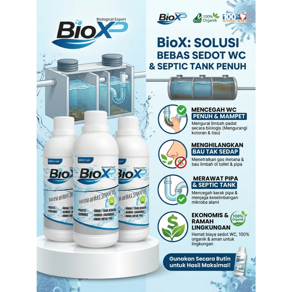 Cairan Organic Penghilang Bau Got Penghancur Tinja Septictank