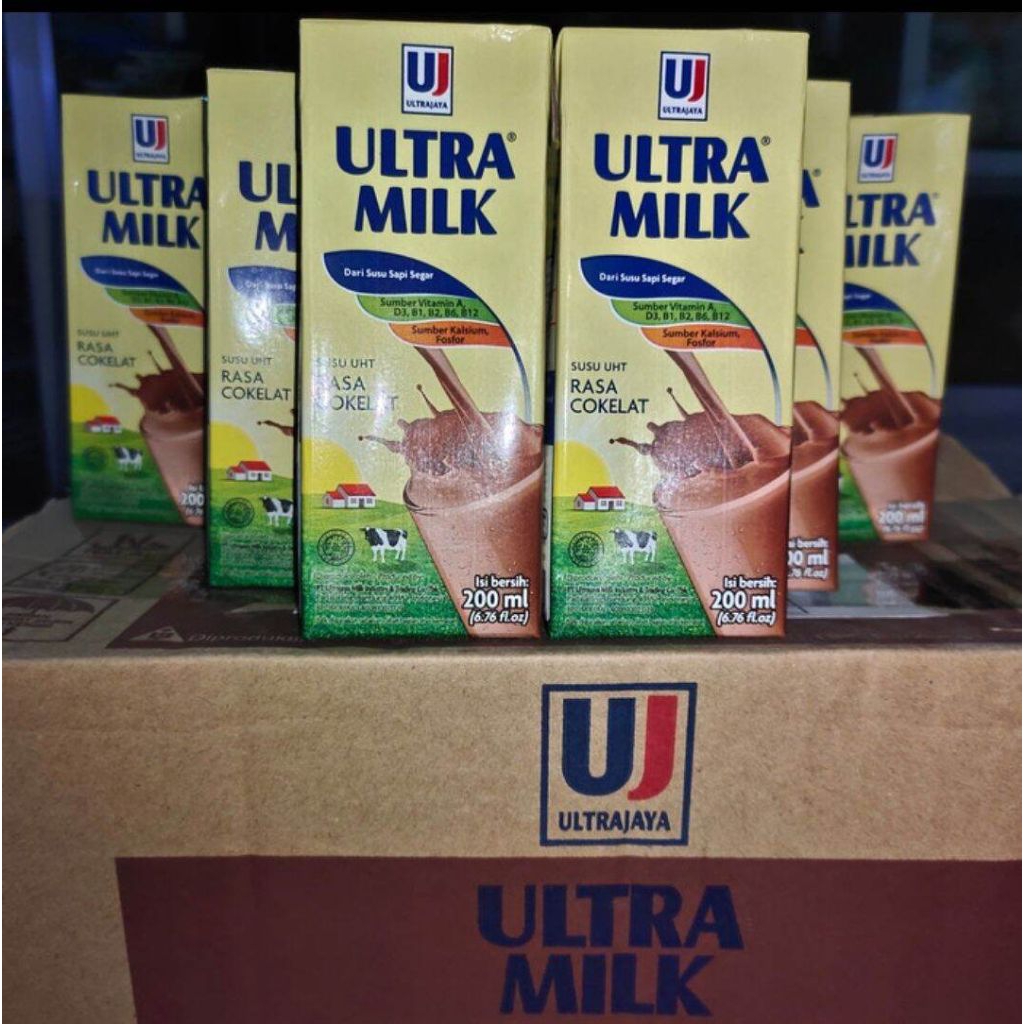 Susu UHT Ultra Milk 200ml - 1 Dus
