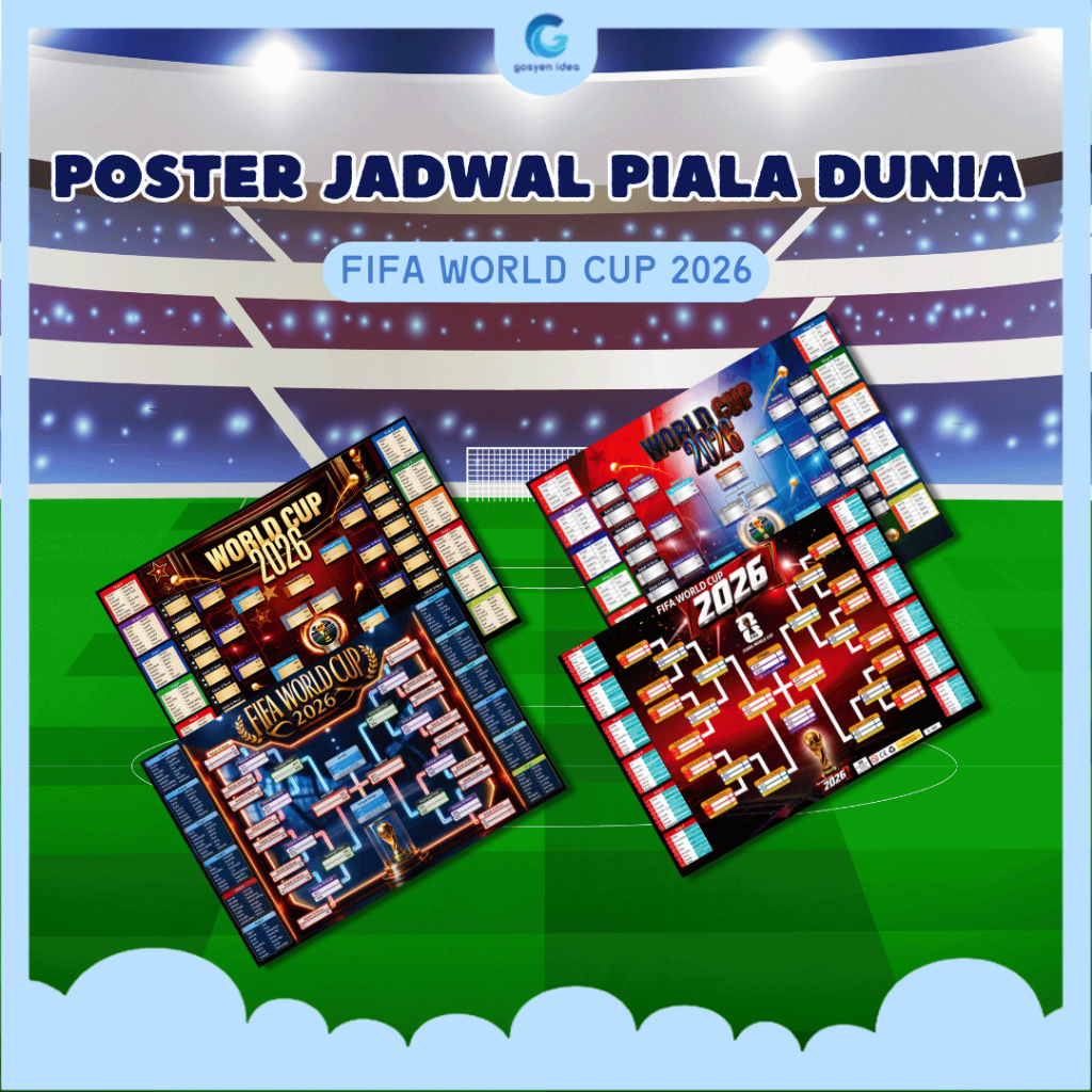 Poster Landscape Jadwal Piala Dunia Fifa World Cup 2026 Full