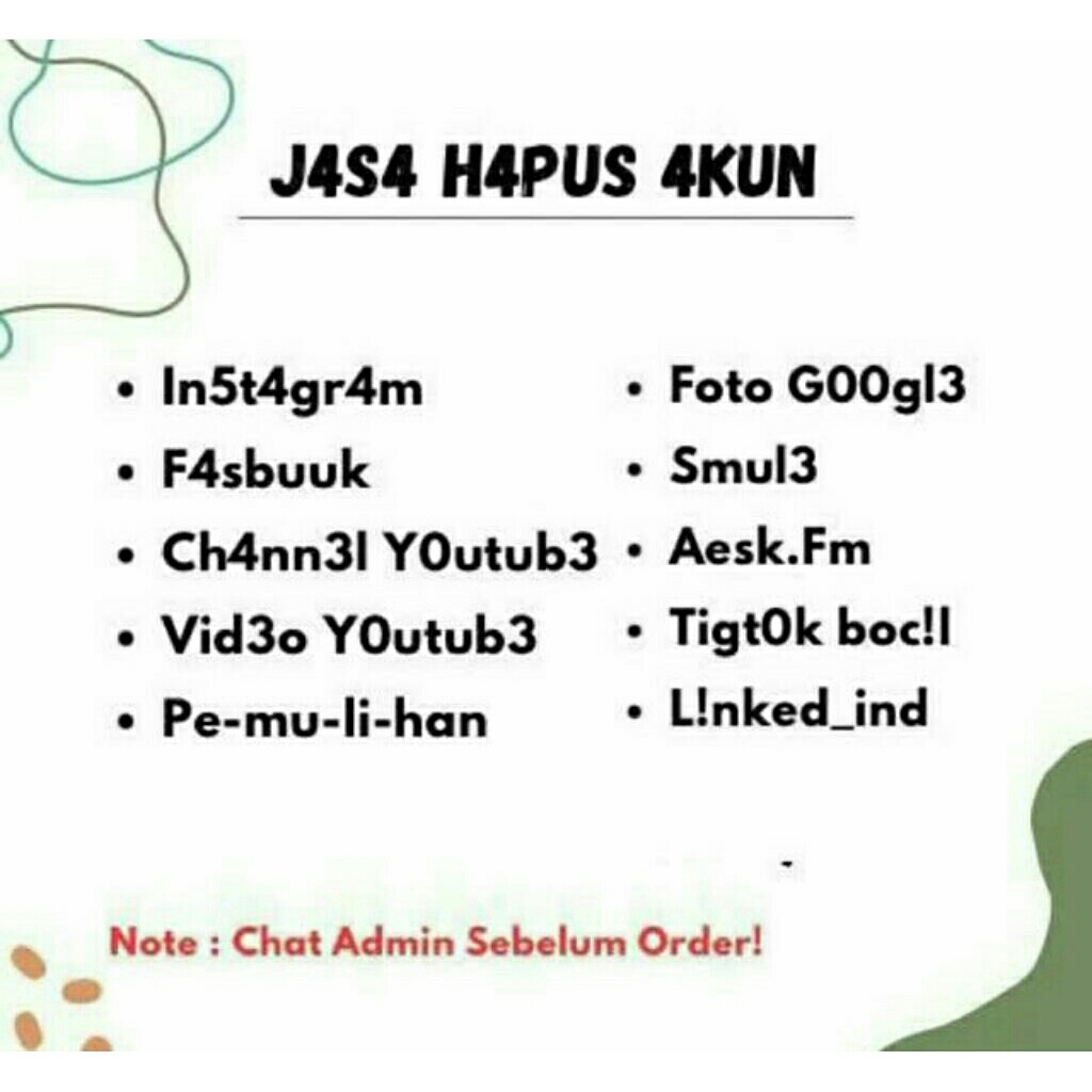 Jasa Hapus Akun
