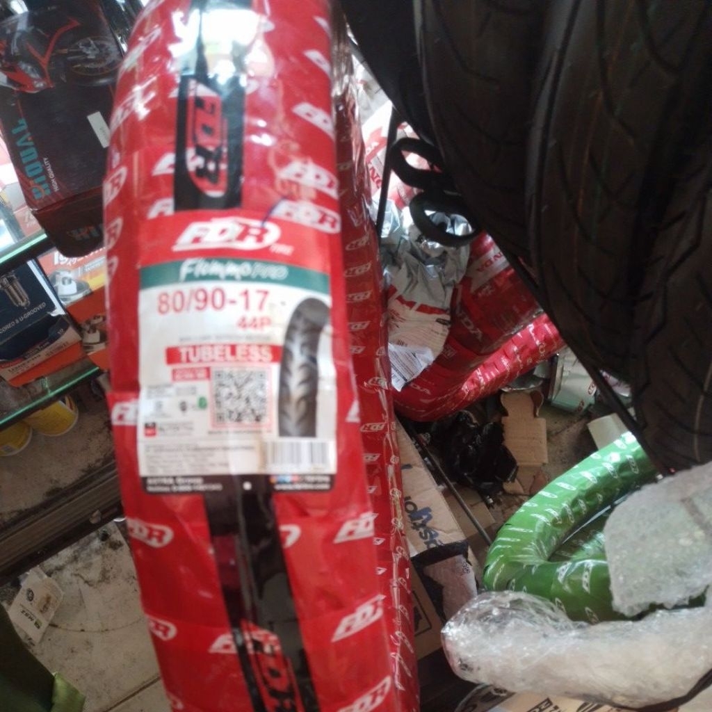 ban luar fdr tubeless tubles 80/90-17 belakang/depan motor jupiter mx vega zr vixion revo smash