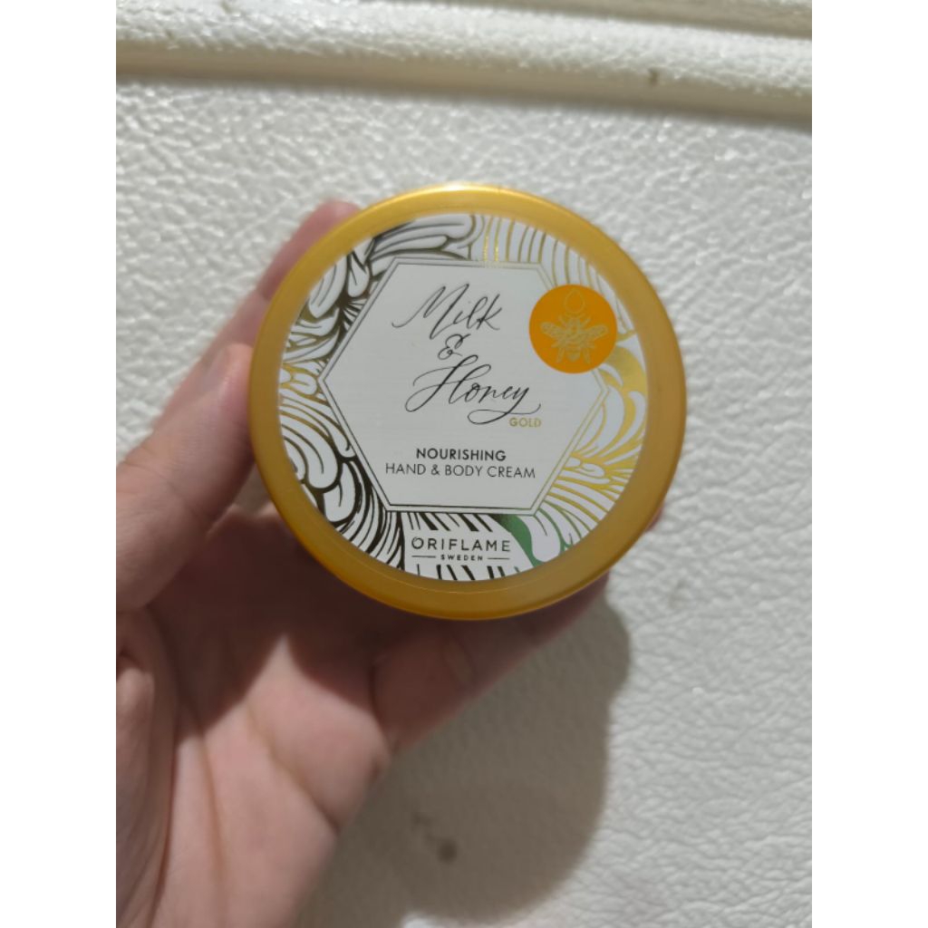oriflame hand & body cream milk & honey gold nourishing 75gr small