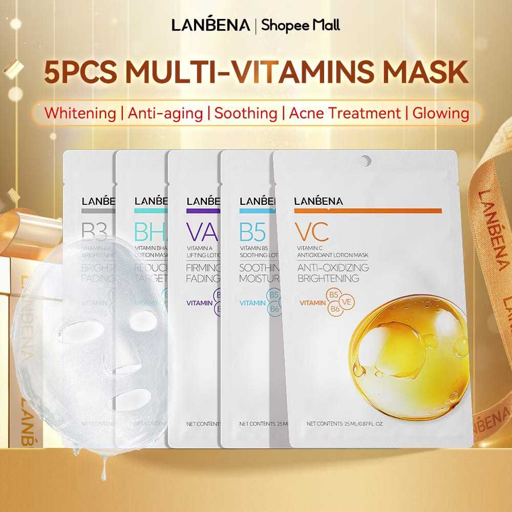 [25ml] LANBENA Sheet Lotion Mask | Masker Muka | BD