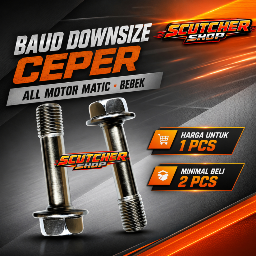 Baud Baut Downsize Shock Depan Ceper Pemendek Lowering Shock Depan Matic Bebek Universal