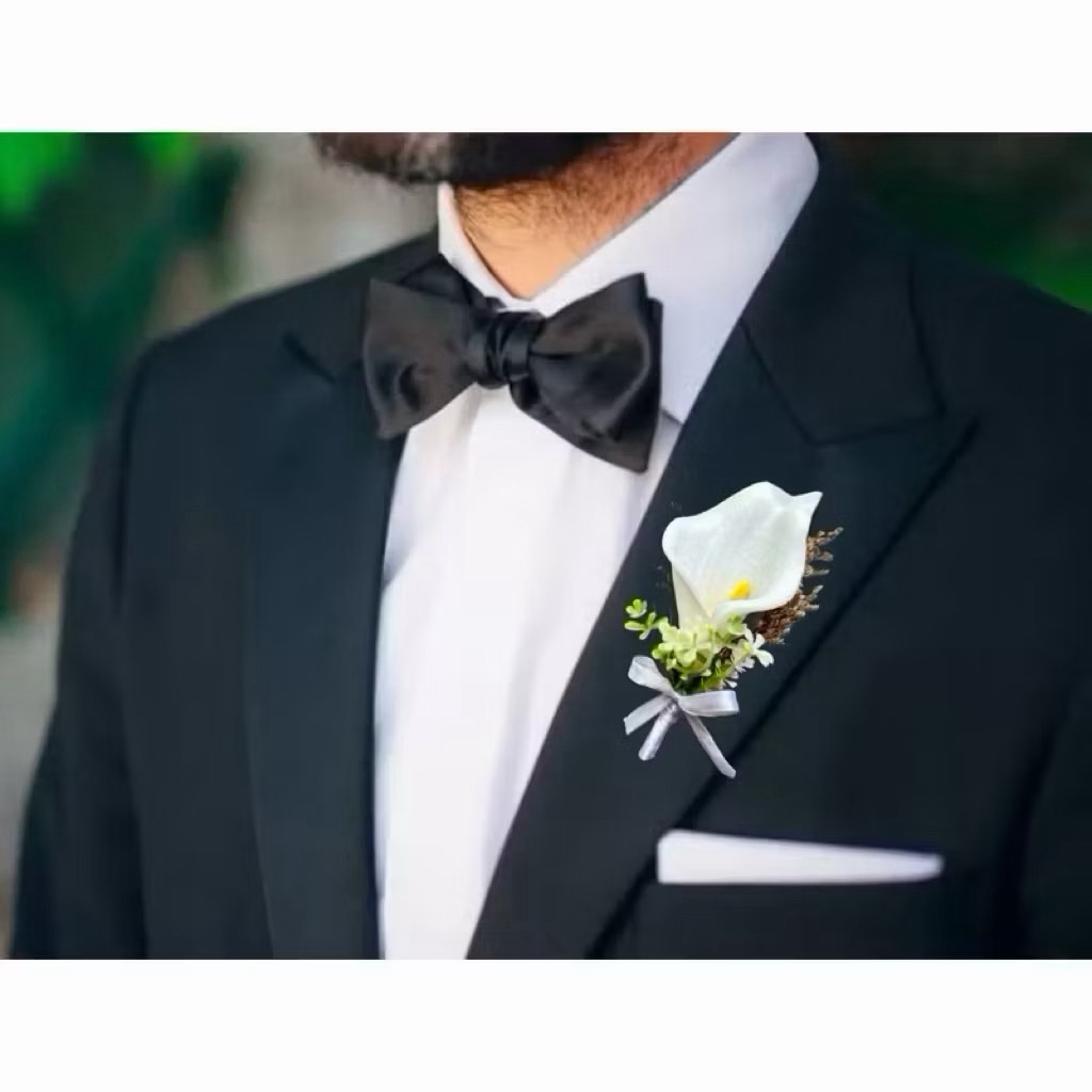 (READY INSTANT) Premium Bunga Corsage Korsase Korsage Boutonniere Bunga Jas Pengantin Wedding Grooms