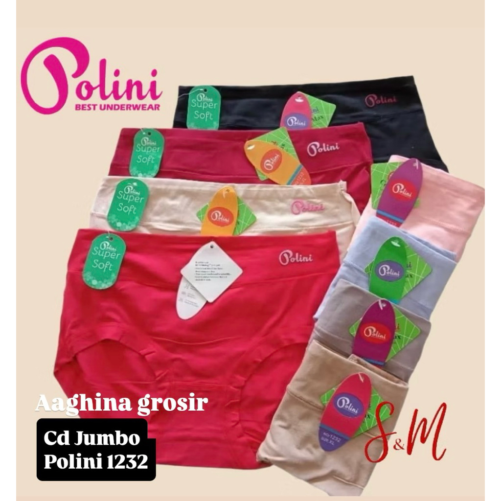 CD/CELANA DALAM WANITA JUMBO POLINI SUPER SOFT - CELANA DALAM JUMBO POLINI
