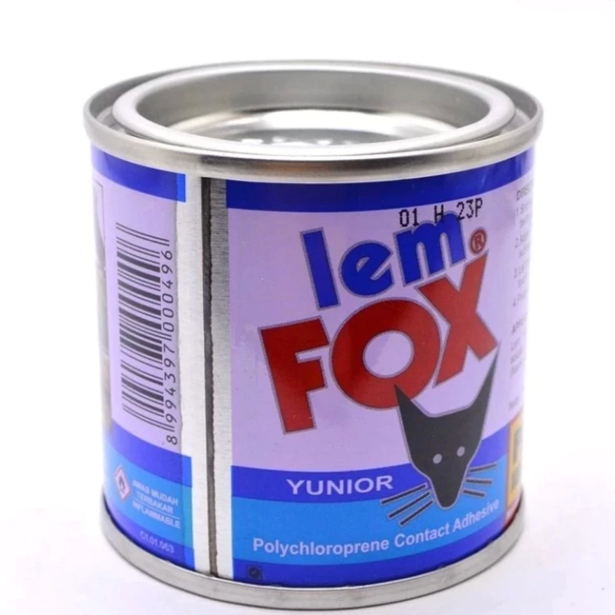 Lem Fox Kuning 70 Gr Gram Karpet Sendal Kulit Kayu Hpl Karet Biru Kaleng Serbaguna Jok Mobil Vinil V