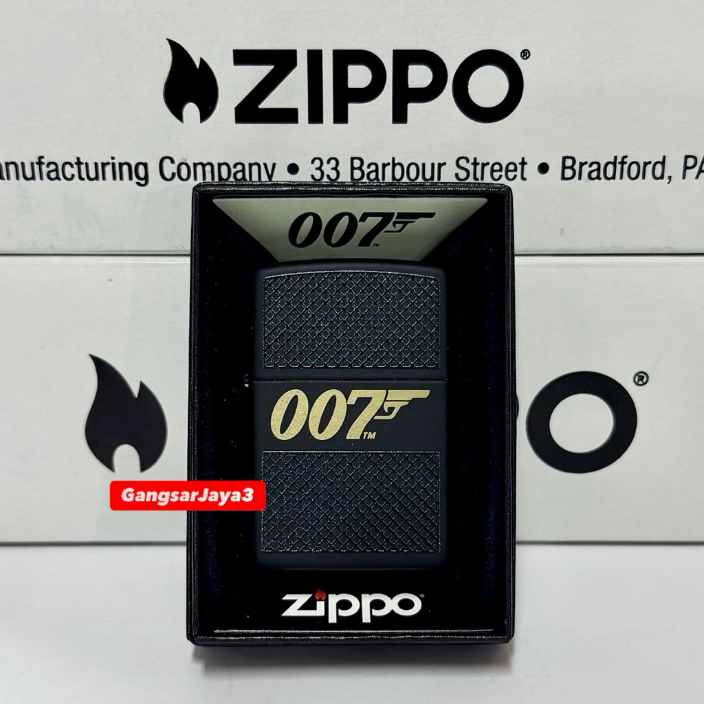 korek zippo original USA 46297 Bond BT 007 Gun Logo
