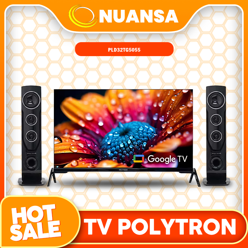 POLYTRON PLD 32TG5055 / PLD32TG5055 Smart Cinemax Google TV 32 inch // Garansi resmi // Original // 