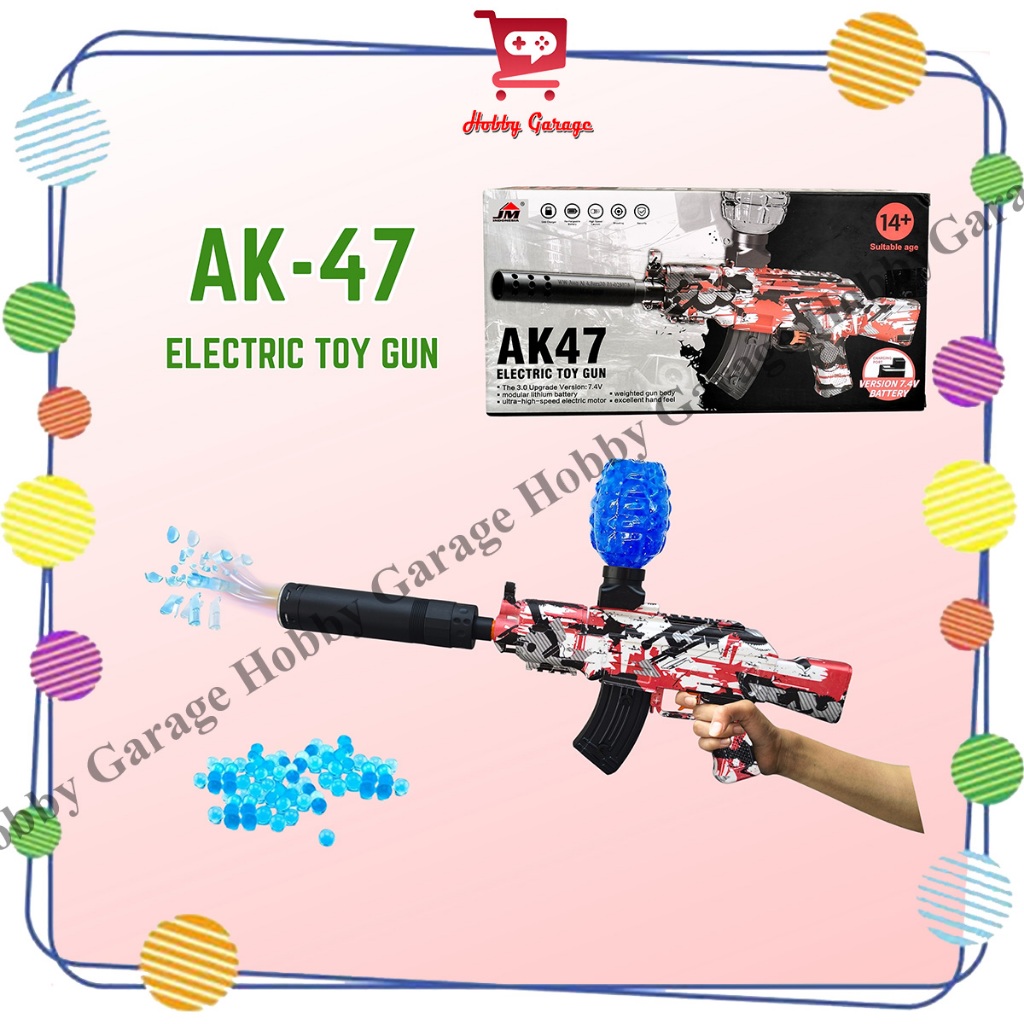 TSC Mainan Tembakan Anak WGG AK47 Electronic Toys Gun Assault Rifle Water Gel Gun Watergel AK 47
