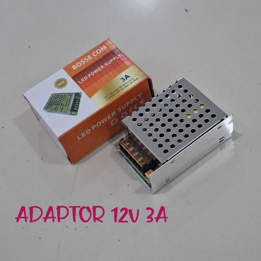 SMPS Jaring 12v 3A PSU Bias Class d atau LED 12 Volt 3 Ampere Power Supply