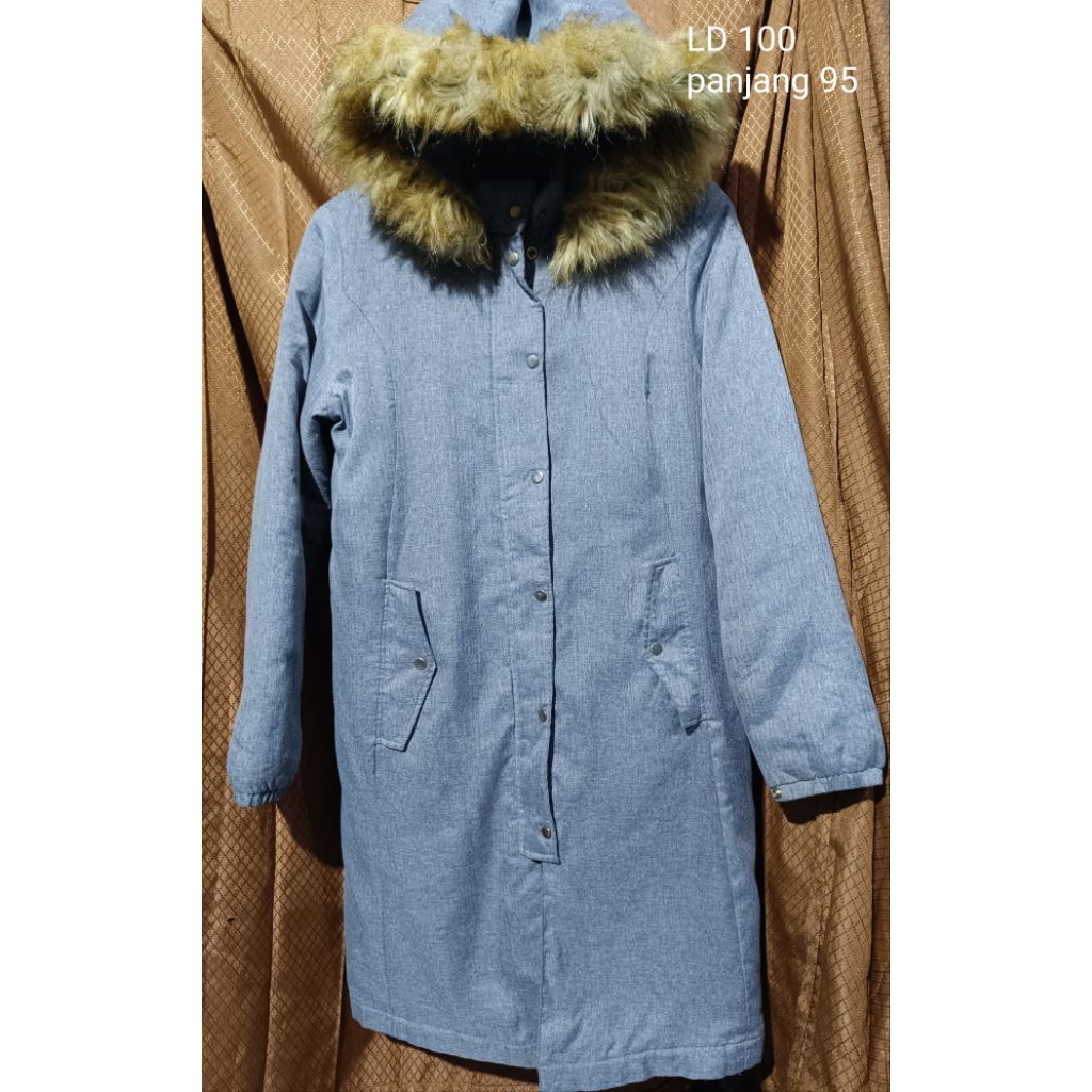 jaket winter puffer wanita abu jaket musim dingin puffer parka abu jaket parka abu wanita tebal jake
