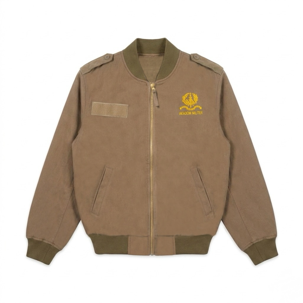 Arsa - Jaket Bomber Taruna Akademi Militer Coklat