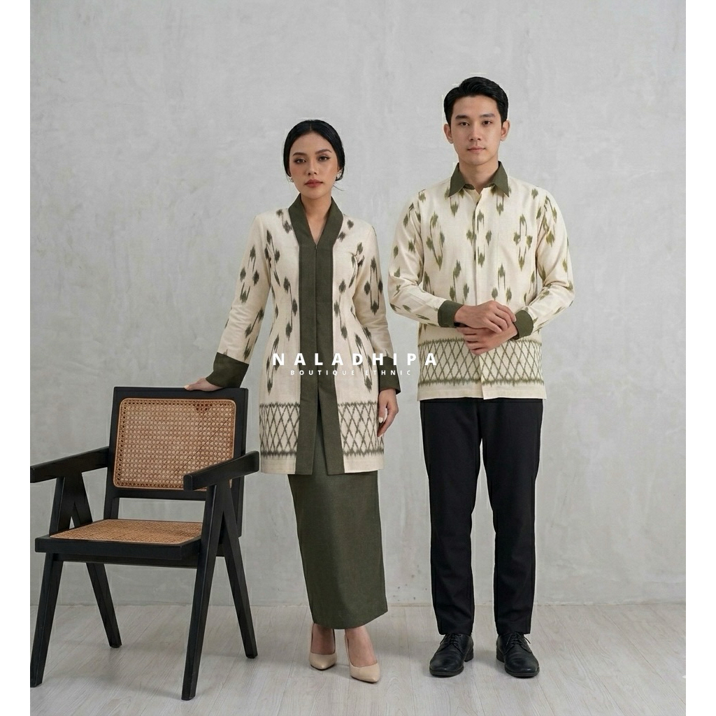 NALADHIPA TENUN / SET KALUNA COUPLE TENUN (TUNIK TENUN & KEMEJA TENUN)