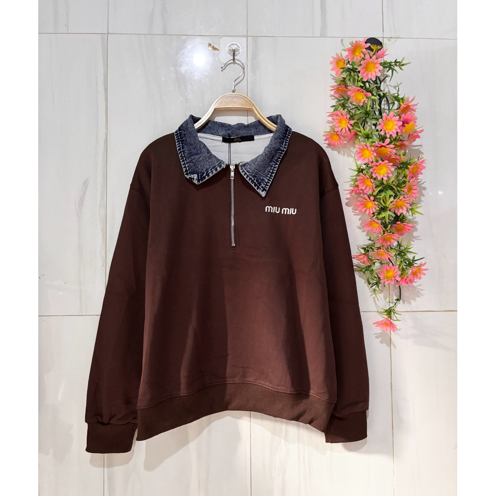atasan wanita kerah jeans import atasan korea style atasan wanita kaos import premium kaos import wa
