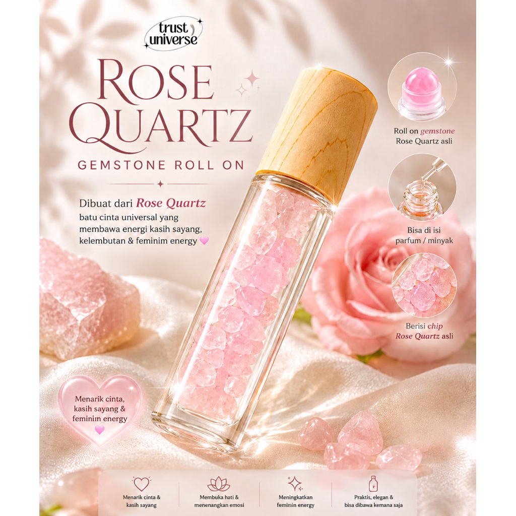 Parfum and Oil Roll on Gemstone Asli