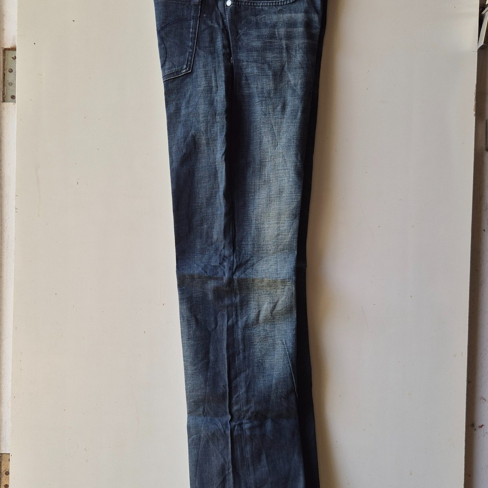 CALVIN KLEIN Jeans Selvedge Standard Fit Celana Panjang Denim Pria Motif Fading Size 29