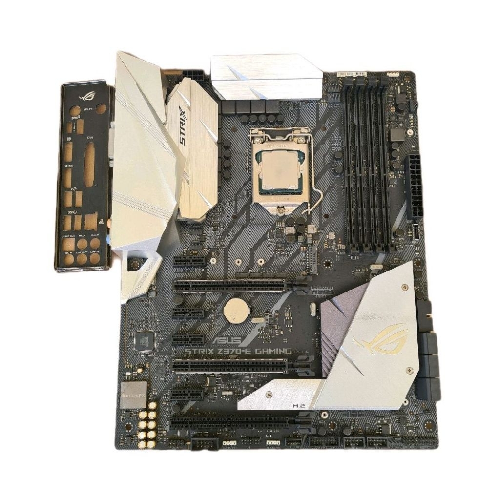 PAKET CORE I7 8700K WITH MAINBOARD ASUS STRIX Z370 E GAMING VGA WIFI ONBOARD SUPPORT GEN 8 & 9 LGA 1