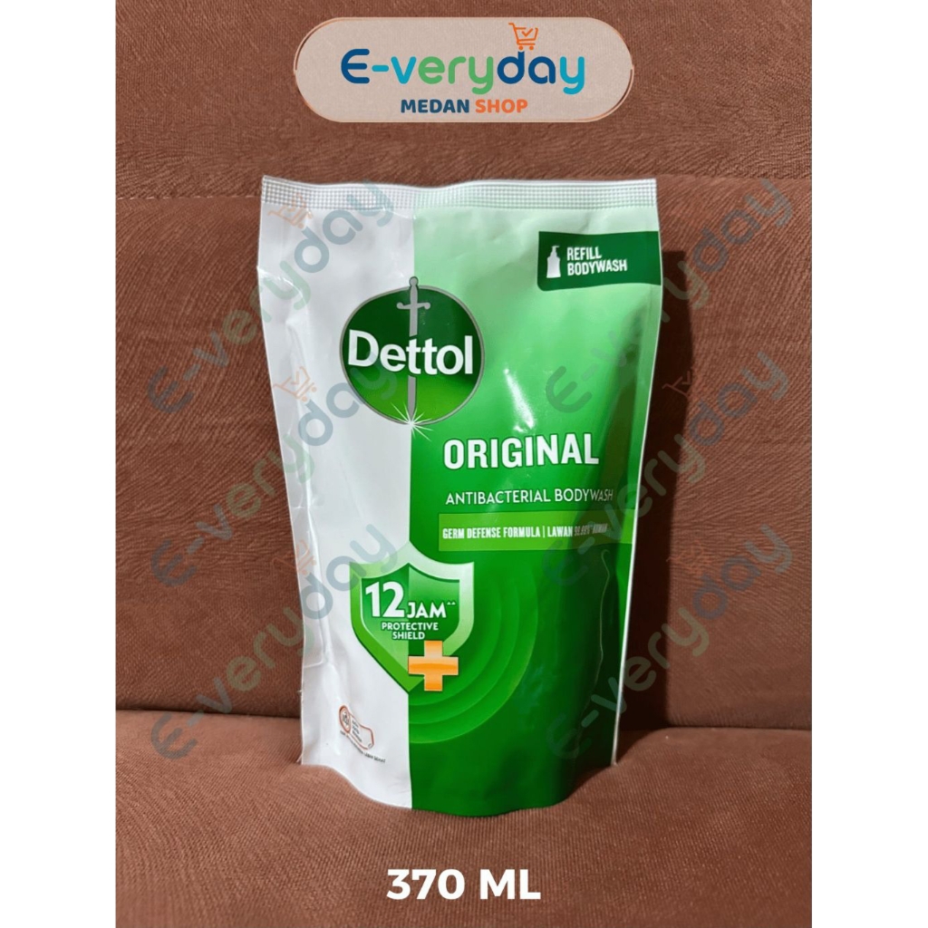 Dettol Sabun Mandi (370 ML) / Original / Sabun Cair Isi Ulang