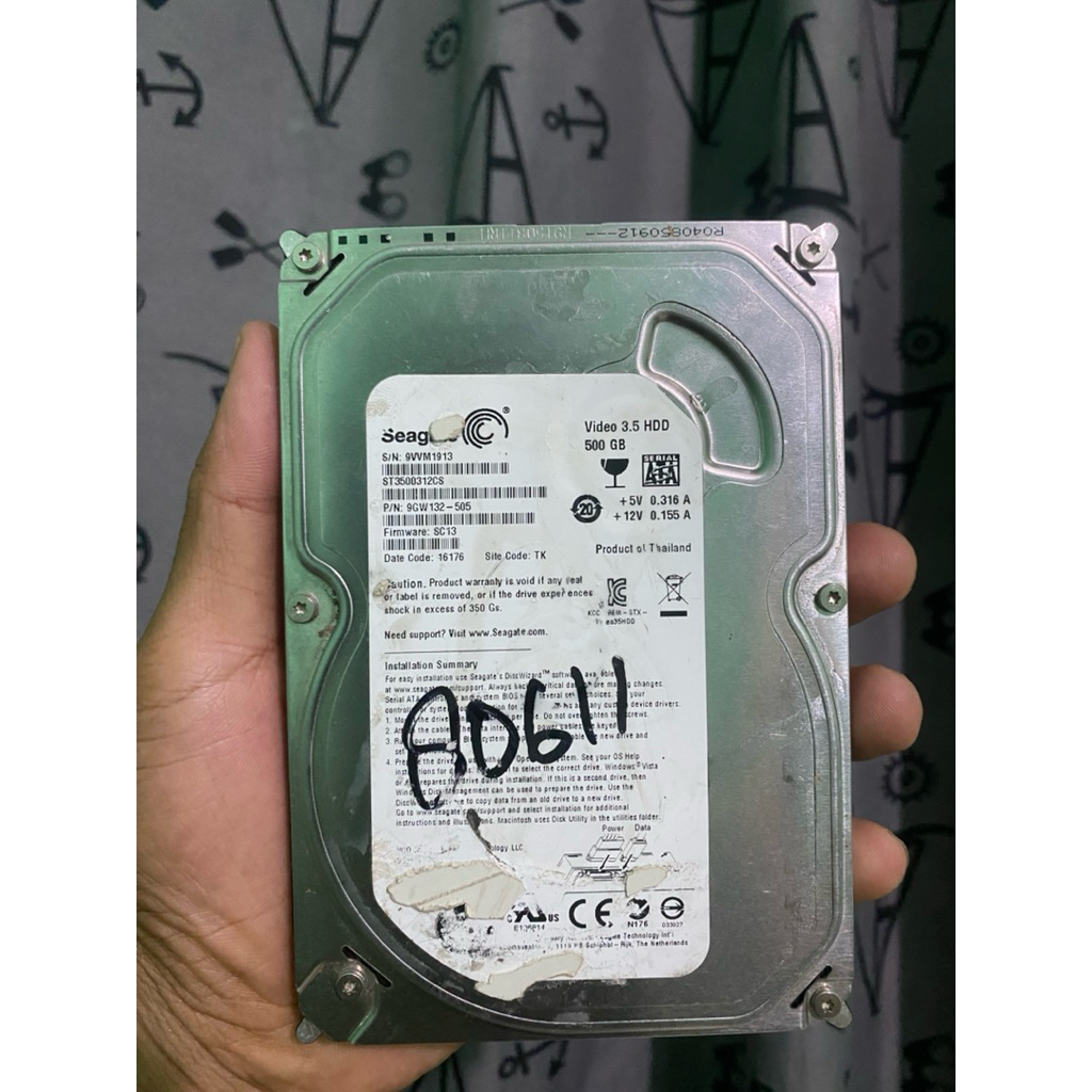 HDD SEAGATE 500GB 99/100 SECOND
