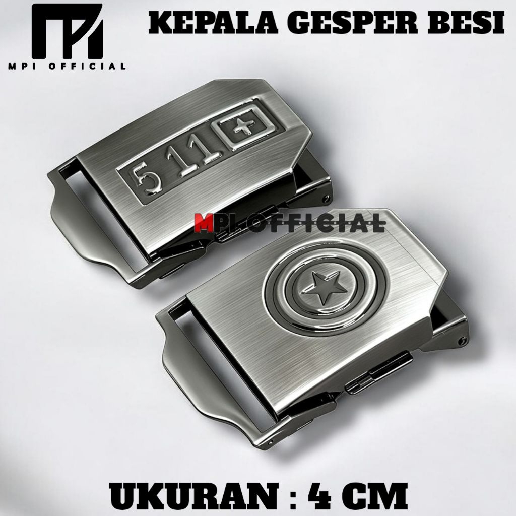 Kepala Ikat Pinggang Kanvas Kepala Gesper Model Jepit