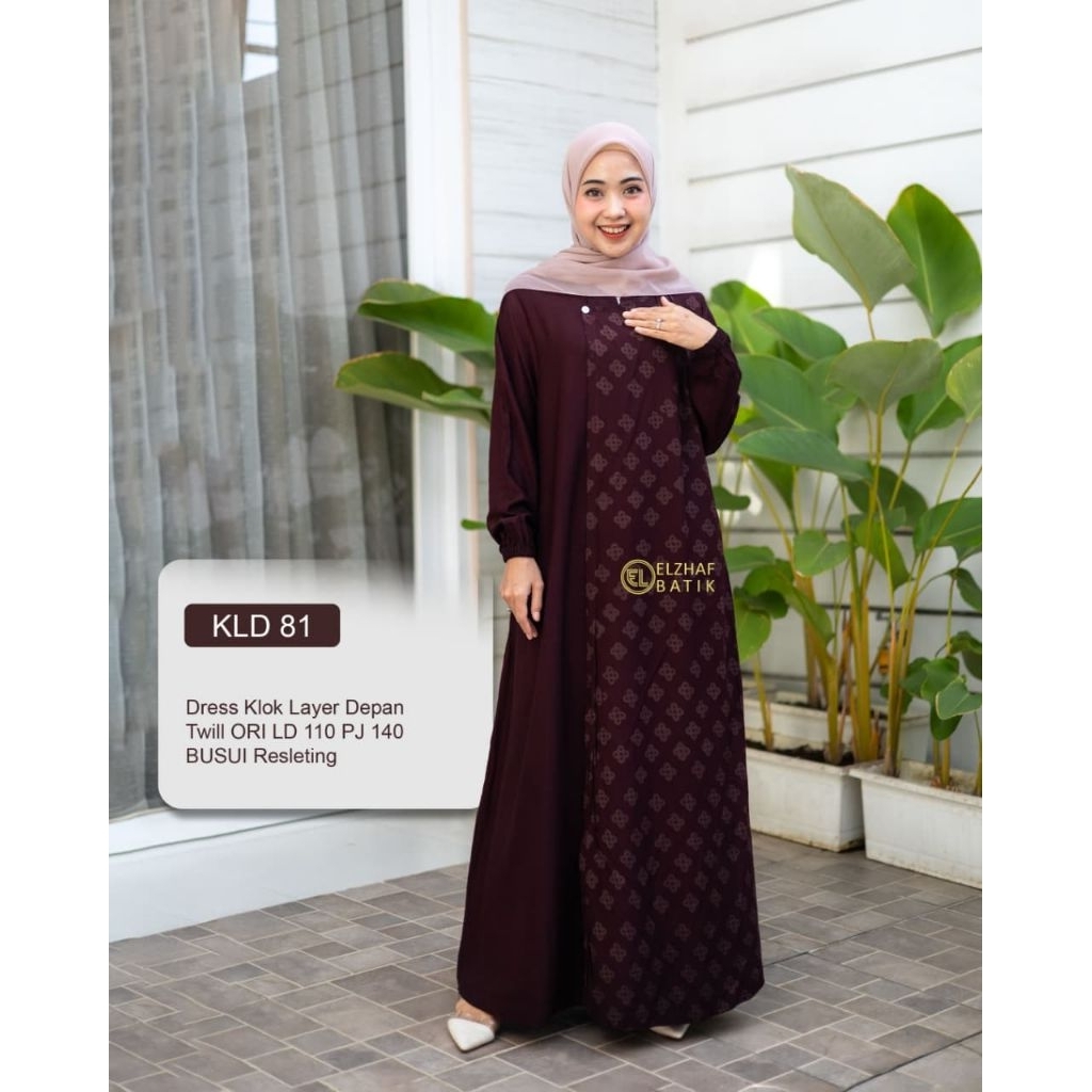 PO Katalog Terbaru Elzhaf/ Dress Twill premium/ Twill motif