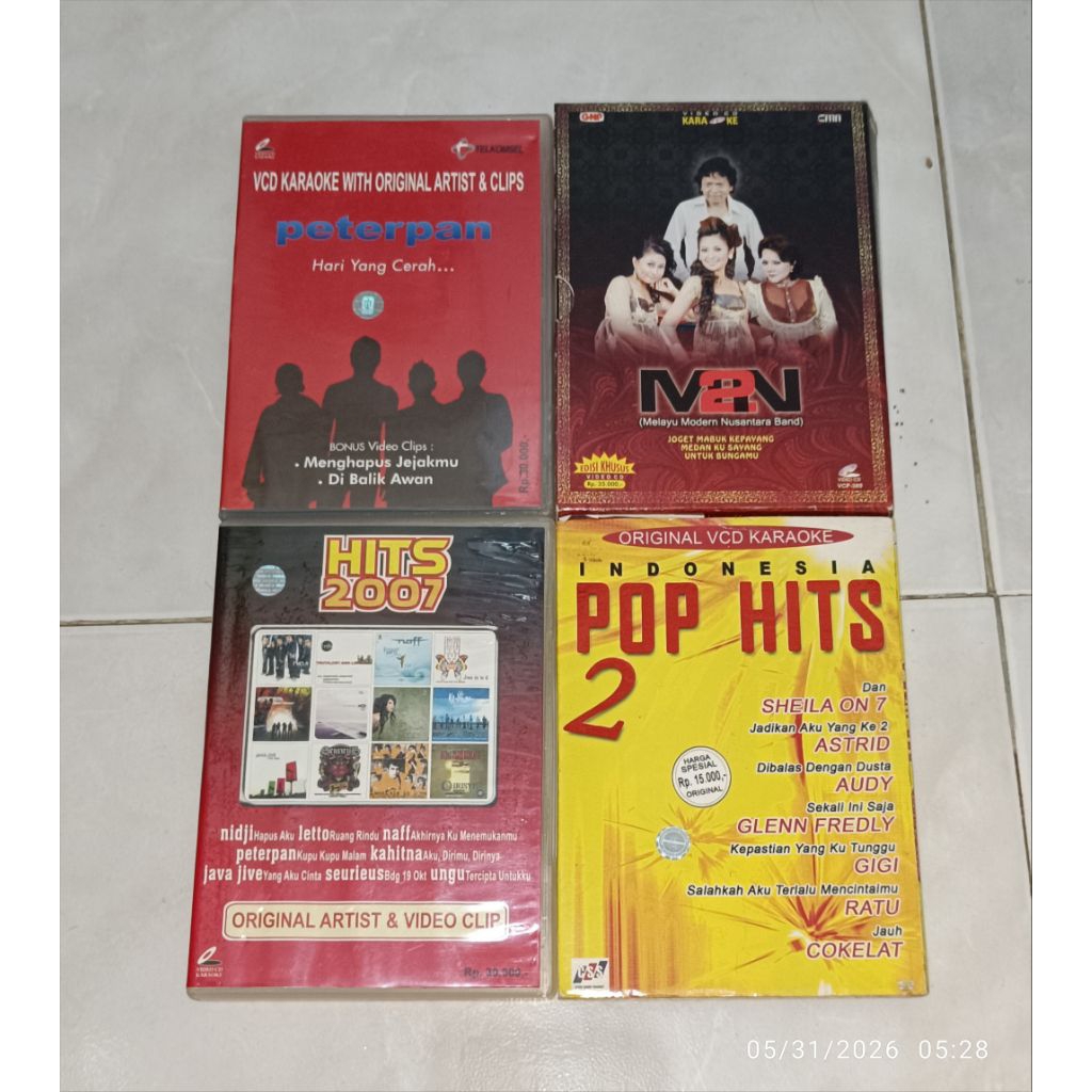 vcd karaoke PETERPAN-Hari Yang Cerah / M2N MELAYU MODERN NUSANTARA BAND / HITS 2007 / INDONESIA POP 