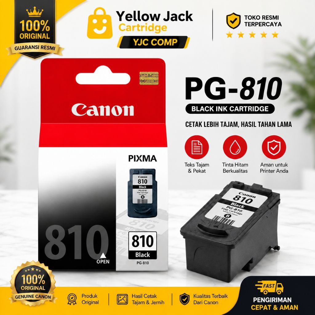 Tinta Catridge Canon PG-810 Black Printer ip2770 ip2772