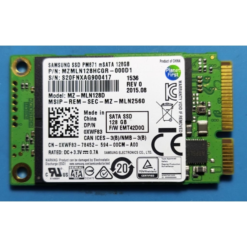 SSD mSATA Samsung 128 Gb
