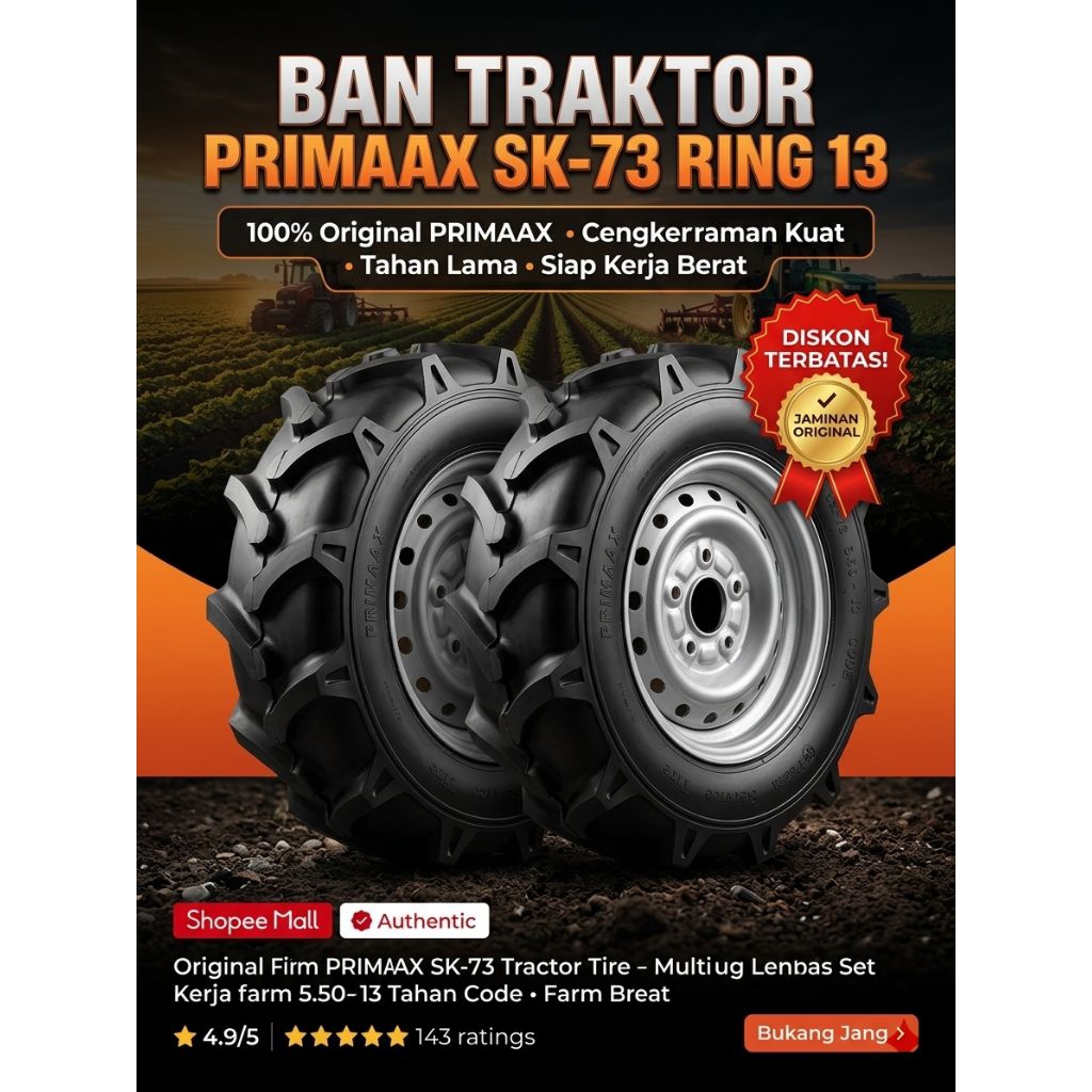 PAKET BAN TRAKTOR RING 13 PCD 114