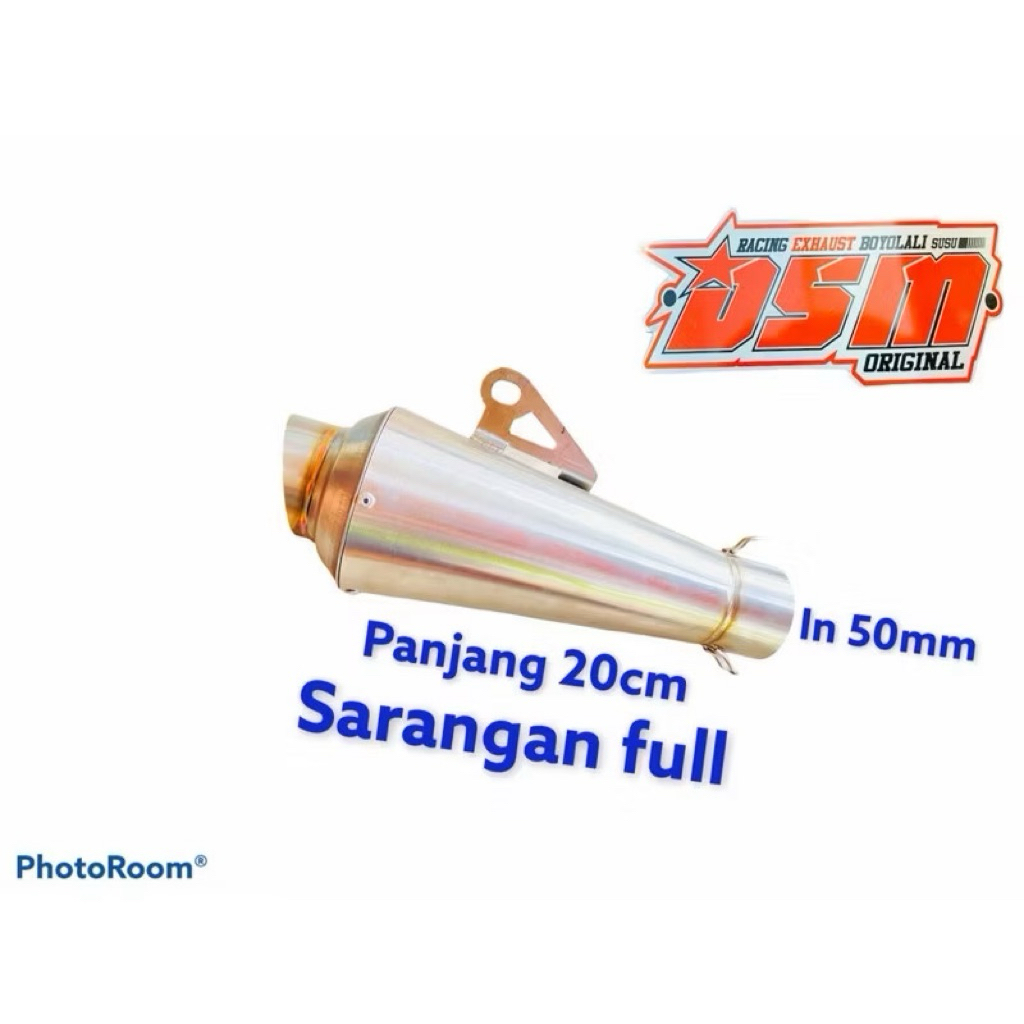 KNALPOT POLOS bukan Fantera cts dsm PANJNG 20CM FULL SARANGAN