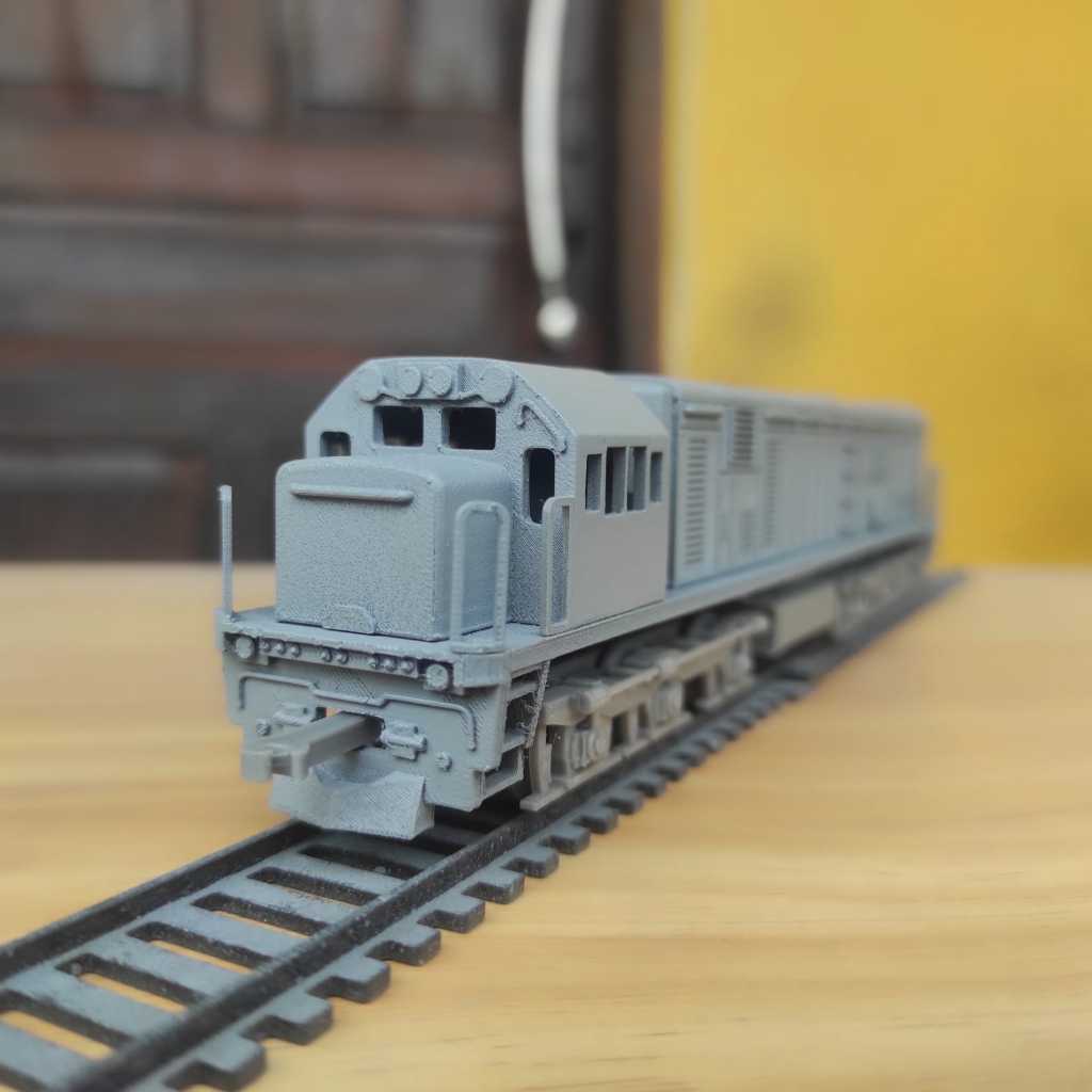 Miniatur kereta api lokomotif CC201 Unpaint