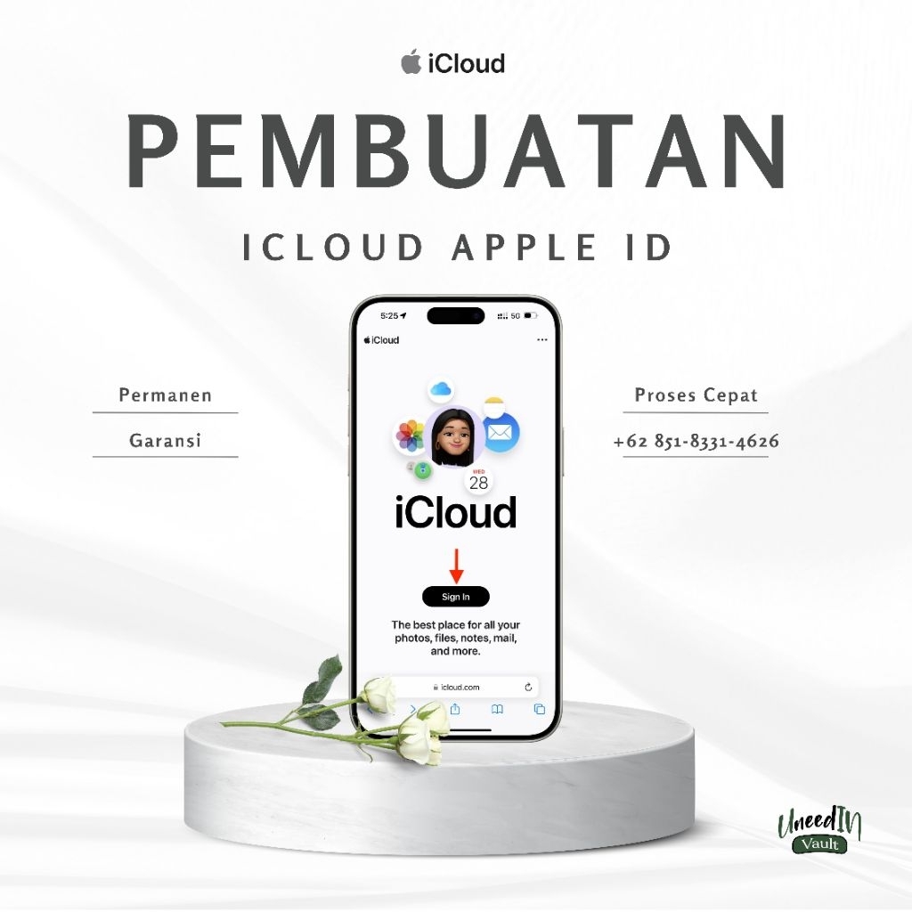 Jasa buat icloud baru apple id proses cepat