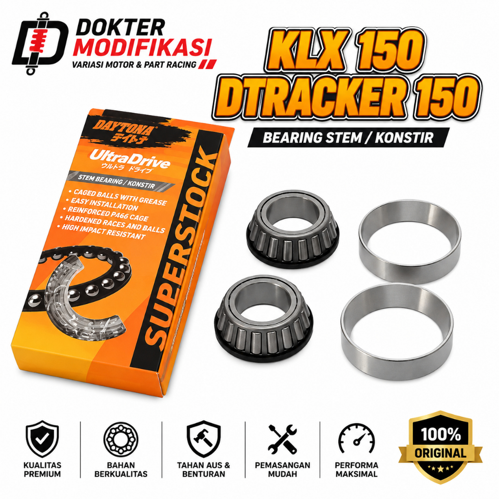CONES DAYTONA  SET KOMSTIR BAMBU KONES BEARING BERING STANG CRF150 KONES