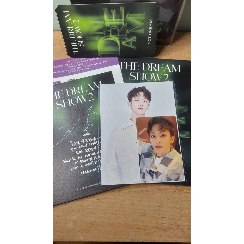 AR TICKET MARK NCT DREAM TDS 2 THE DREAM SHOW PHOTOCARD PC (baca deskripsi)